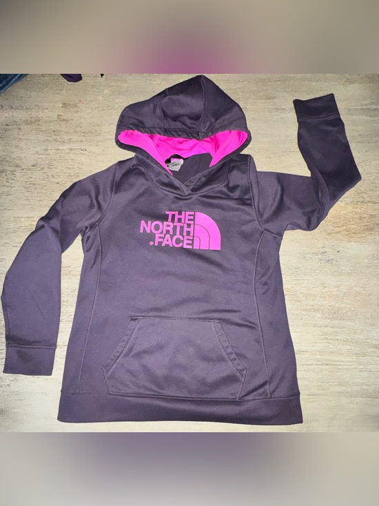 The North Face Tops - The North Face women’s ' Purple Pullover Hoodie with Pink Logo, size L